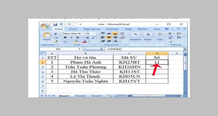 Hàm LEN