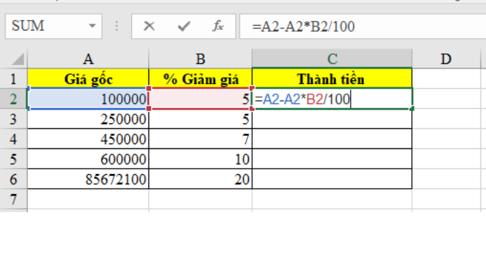 cach-tinh-phan-tram-giam-gia-trong-excel