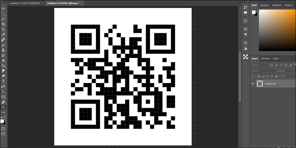 Mã QR trên Photoshop