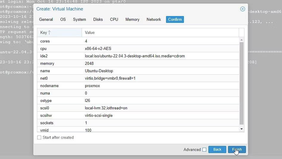 Xác nhận cài đặt Proxmox VM trên Intel NUC