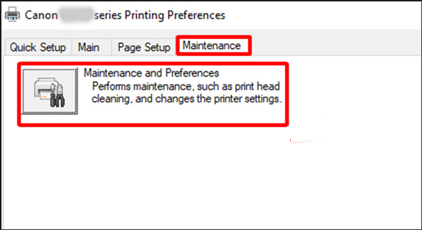 Maintenance and Preferences