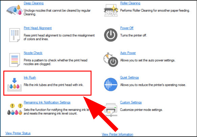 Chọn Ink Flush