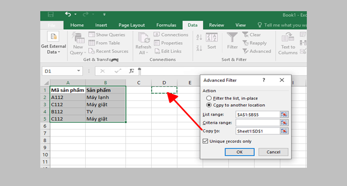 cach-loc-trung-trong-excel