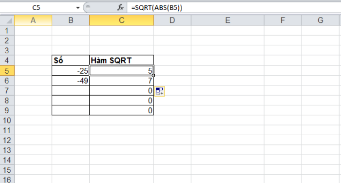 tinh-can-bac-2-trong-excel