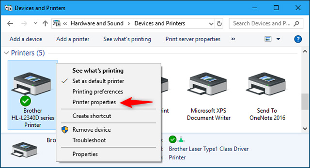 Printer Properties