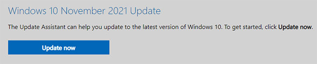 Click vào Update Now