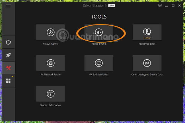 Công cụ sửa lỗi âm thanh của Driver Booster