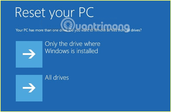 xóa tất cả các file từ ổ Windows hoặc từ tất cả các ổ