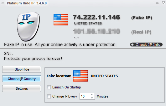 Platinum Hide IP ẩn địa chỉ IP