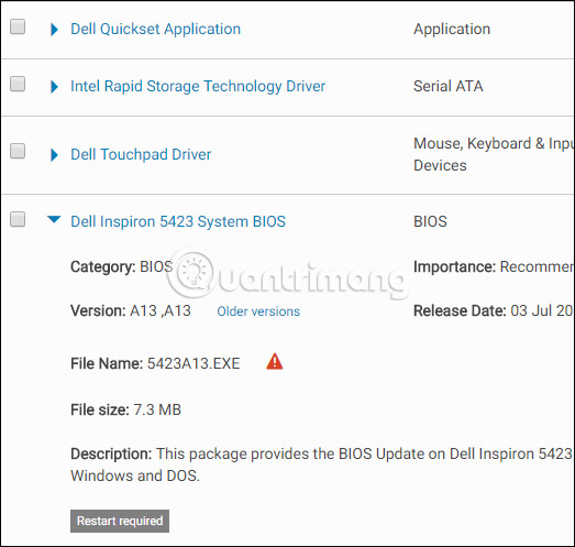 Bản cập nhật BIOS