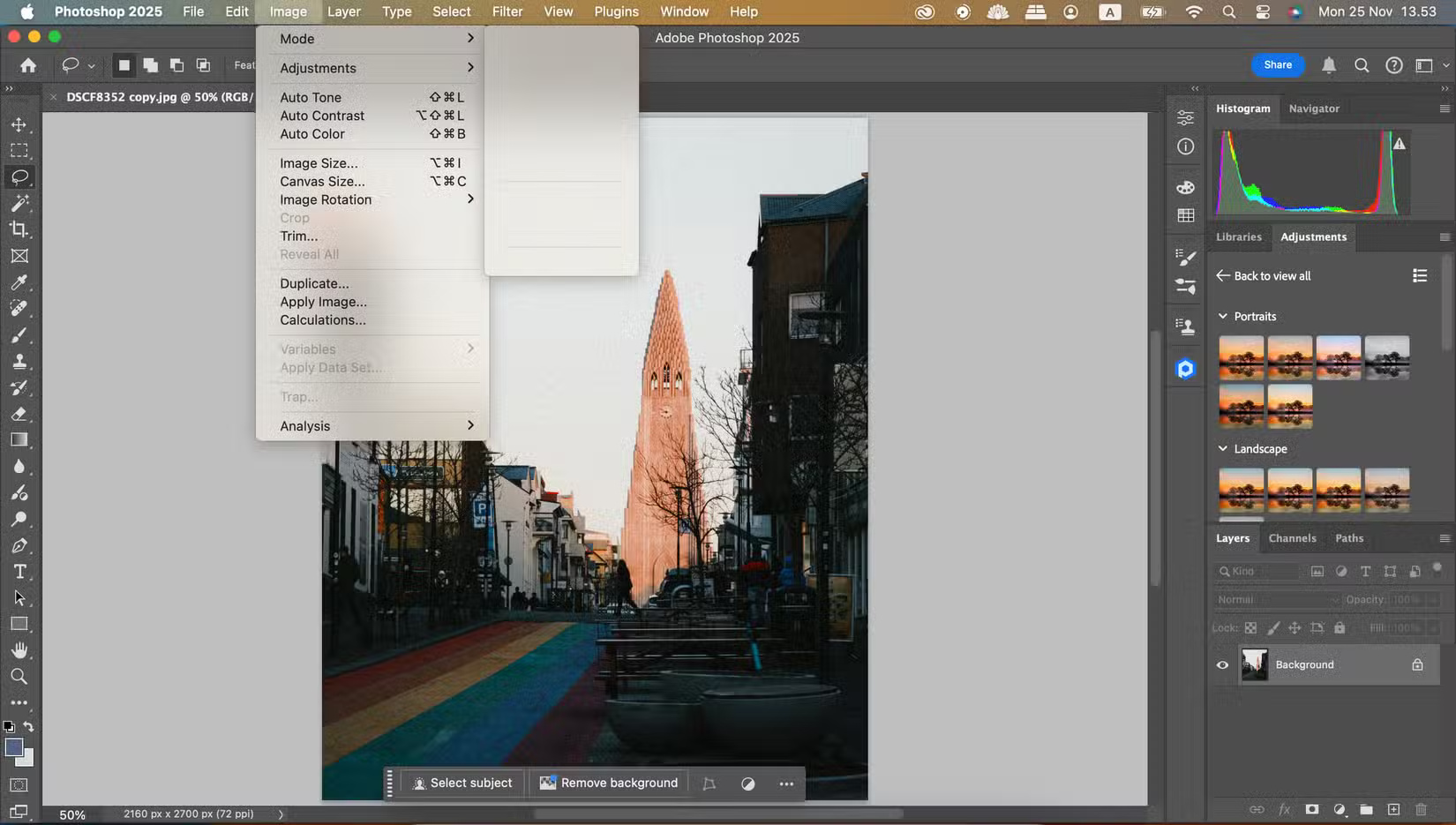 Thay đổi chế độ màu trong Adobe Photoshop thành RGB