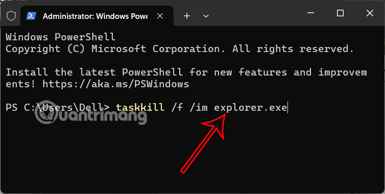 Nhập lệnh Command Prompt Windows 11