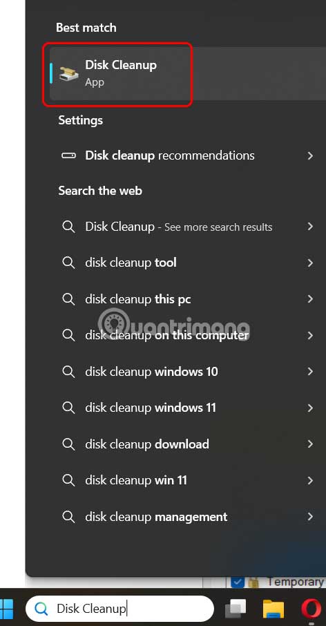 Disk Cleanup Windows 11