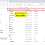 Cách sắp xếp lại các cột trong File Explorer Windows 11