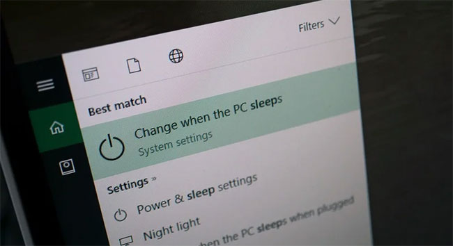 Thay đổi thời gian vào chế độ Sleep trong Windows 10