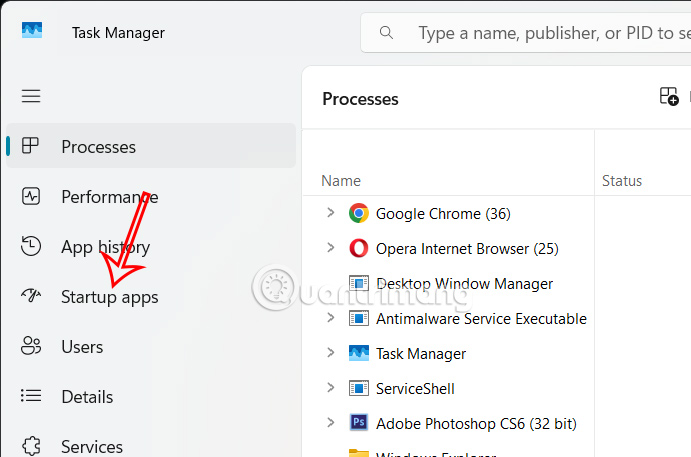 Startup apps Windows 11