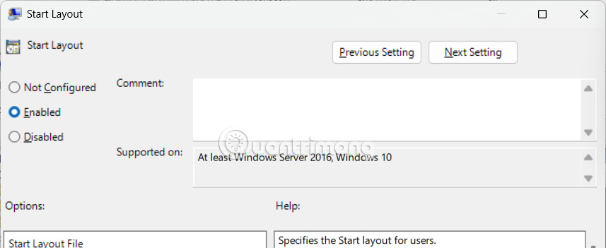 Khóa Start menu Windows 11 