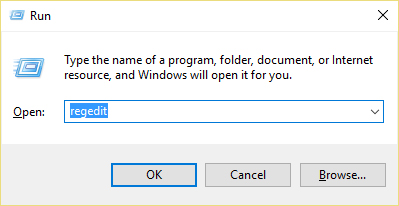 Mở Registry Editor