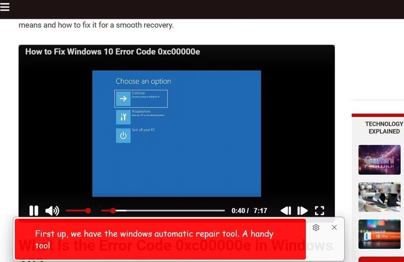 Sử dụng chú thích trực tiếp trên video trong Windows 11