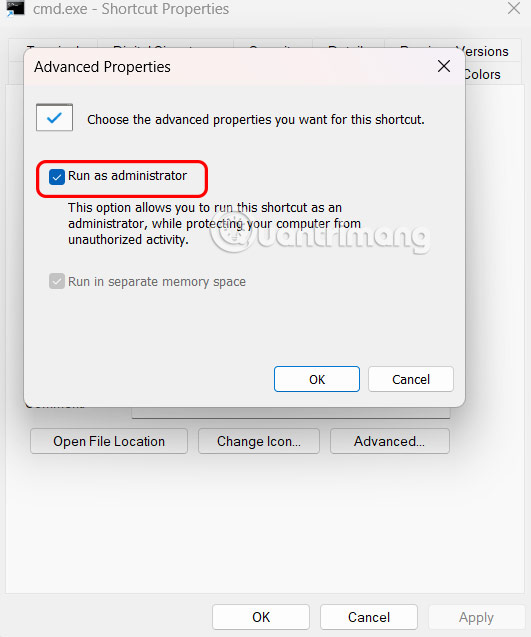 Chạy cmd Admin trên Windows