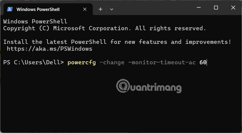 Đổi thời gian chờ khóa màn hình qua Powercfg Command