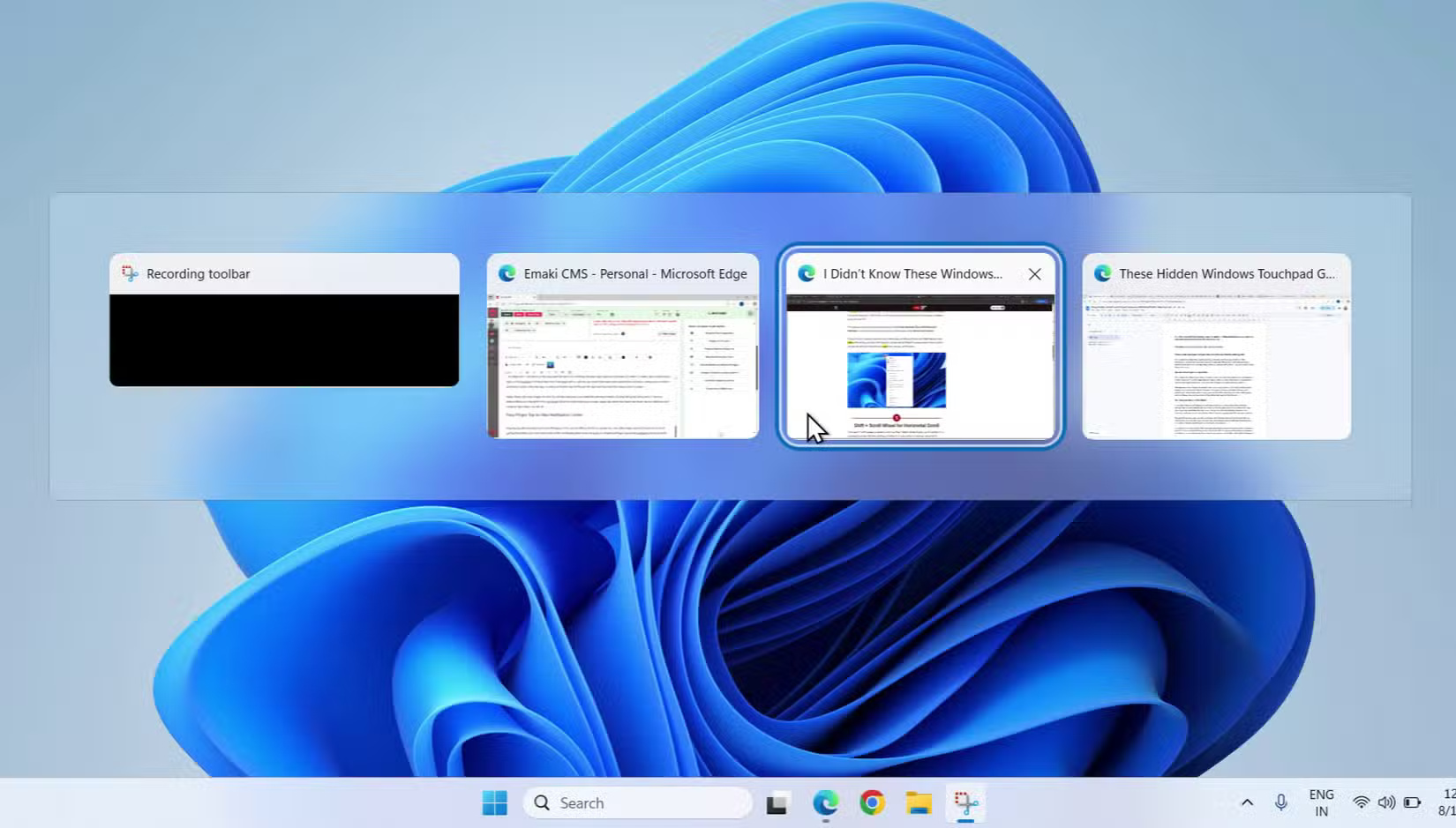 Chuyển đổi ứng dụng trong Windows 11