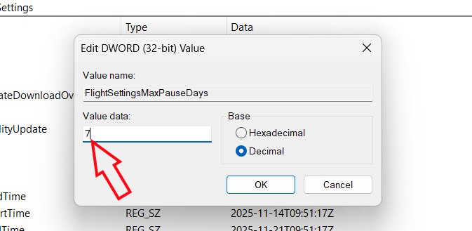 Mẹo tăng số ngày tạm dừng bản update trong Windows 11