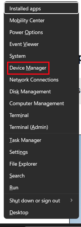 Device Manager Windows 11
