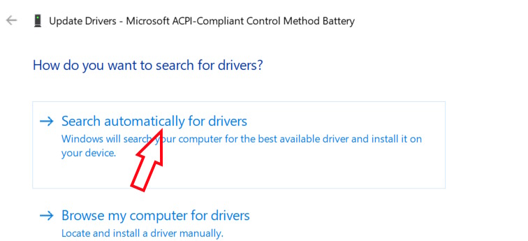 Update trình quản lý pin Windows 11