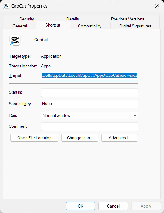 Đường dẫn cài đặt ứng dụng Windows