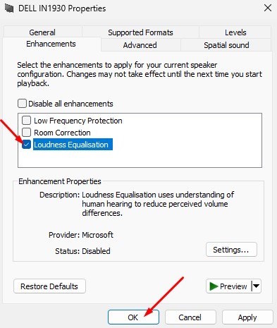 Chuẩn hóa âm thanh đầu ra Windows 11