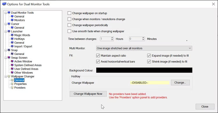 Cài đặt Dual Monitor Tools