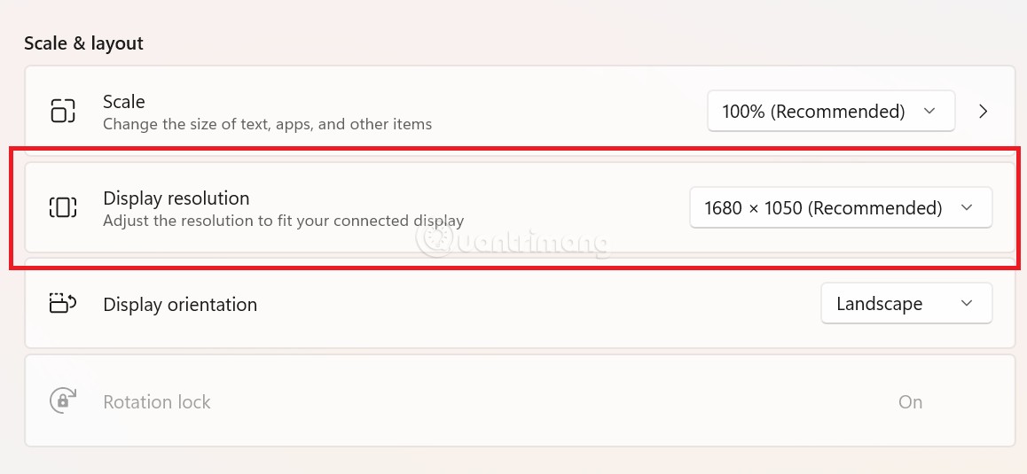Cài độ phân giải cho màn hình phụ