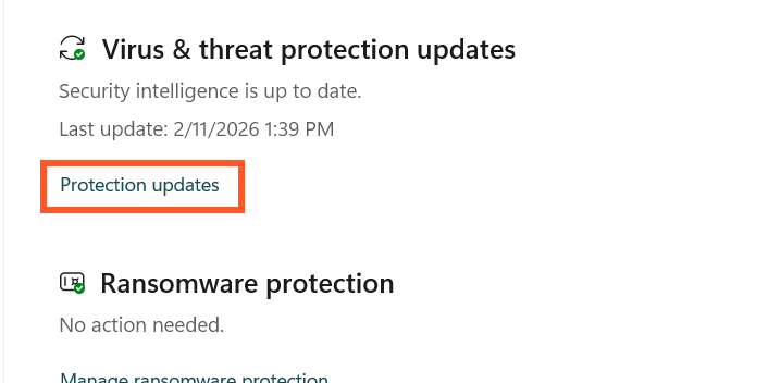 Protection updates
